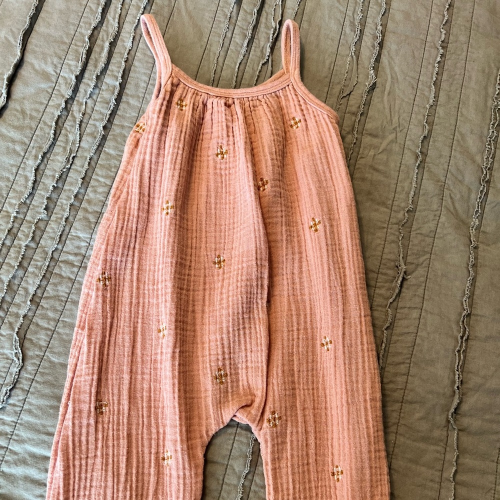 Pink pants romper